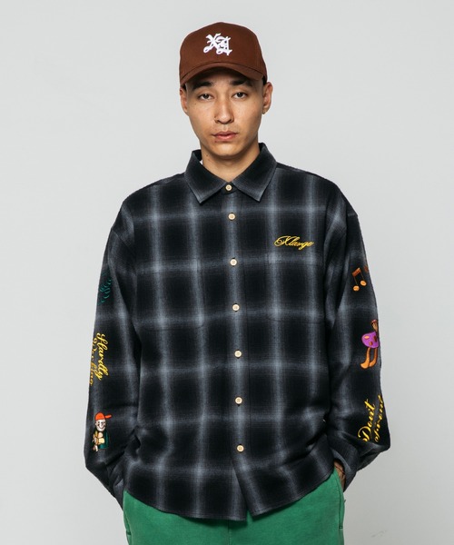 XLARGE（エクストラ ラージ） 長袖シャツ X-LARGE ブラック メンズ