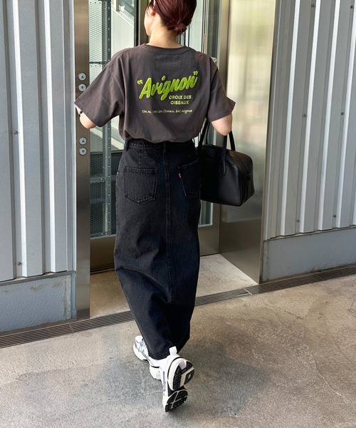 「DISCOAT」 半袖Tシャツ FREE ライトベージュ レディース_画像2