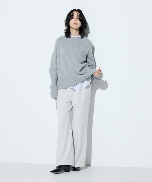 「COMME CA」 長袖ニット 9号 ミント レディース_画像5