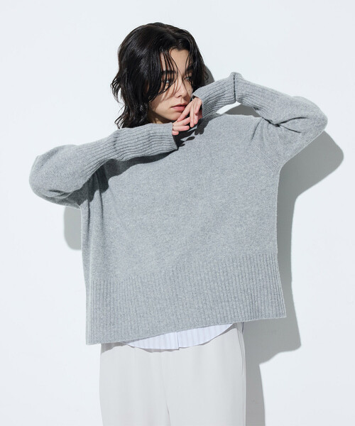 「COMME CA」 長袖ニット 9号 ミント レディース_画像6