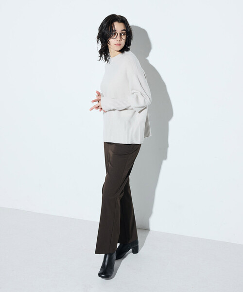 「COMME CA」 長袖ニット 9号 ミント レディース_画像8