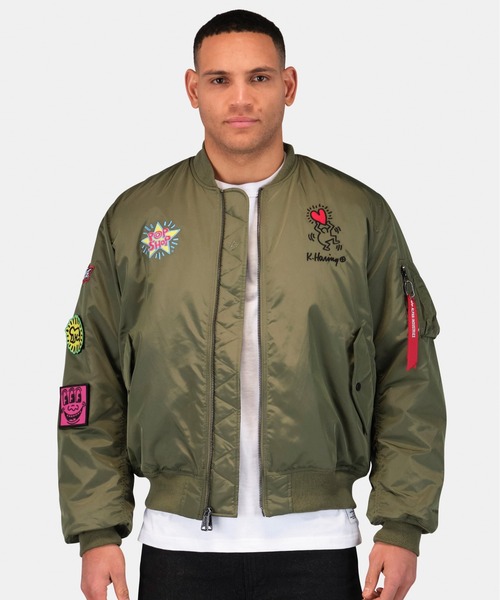 ma1 本物 メーカー（Alpha Industries）（サイズ（S/M/L）：L）の
