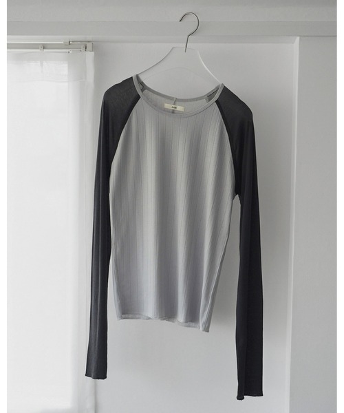 anuke（アンヌーク） tシャツ Sheer Raglan T-Shirts レディース