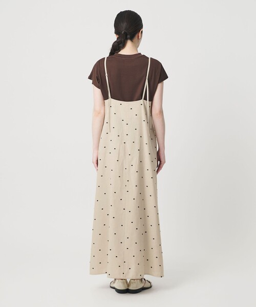 BEAUTY＆YOUTH UNITED ARROWS ワンピース 夏 麻ブレンド ドット キャミ 