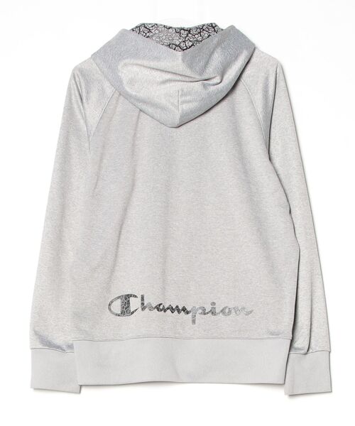 Champion グレー パーカー Lサイズ Champion（チャンピオン） ジップアップパーカー L グレー メンズ