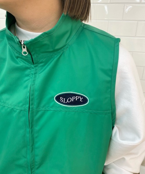 「WHO'S WHO gallery」 「sloppy」ナイロンベスト FREE ブラック レディース_画像9