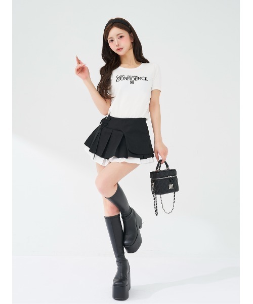 ダーリッチ ダブルプリーツミニスカート ダブルプリーツミニスカート – Darich