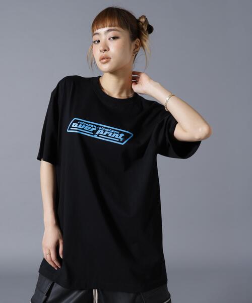トップス BIO wear LAYERED OVERPRINTED TEE over print（オーバープリント） tシャツ 半袖 overprint/オーバー