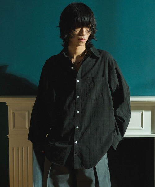 Camphor wood シャツ SHEER CHECK L/S SHIRTS / シアチェックロング
