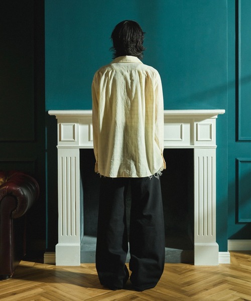 Camphor wood シャツ SHEER CHECK L/S SHIRTS / シアチェックロング
