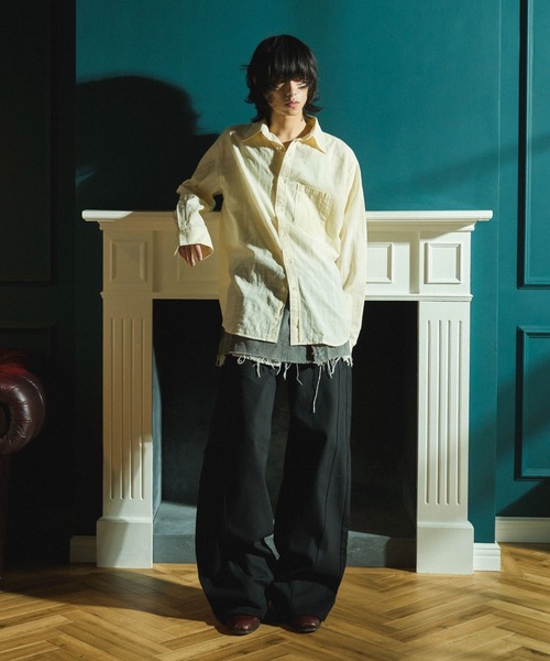 Camphor wood シャツ SHEER CHECK L/S SHIRTS / シアチェックロング