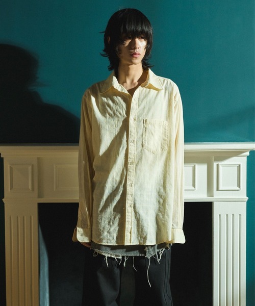 Camphor wood シャツ SHEER CHECK L/S SHIRTS / シアチェックロング