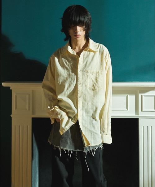 【新品】Camphor wood SHEER CHECKシアチェックシャツ Camphor wood シャツ SHEER CHECK L/S SHIRTS / シアチェックロング