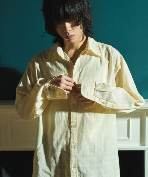 Camphor wood シャツ SHEER CHECK L/S SHIRTS / シアチェックロング