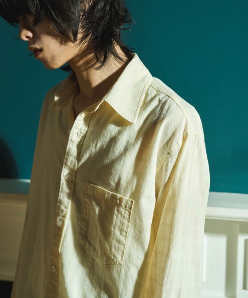 Camphor wood シャツ SHEER CHECK L/S SHIRTS / シアチェックロング