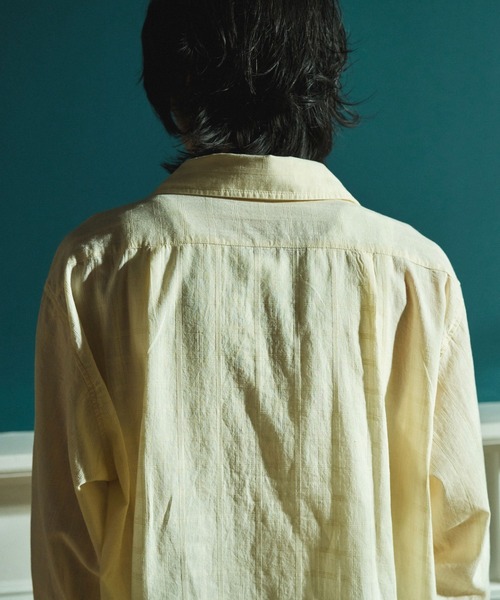 Camphor wood シャツ SHEER CHECK L/S SHIRTS / シアチェックロング