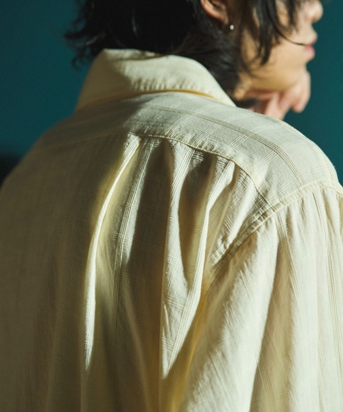 Camphor wood シャツ SHEER CHECK L/S SHIRTS / シアチェックロング