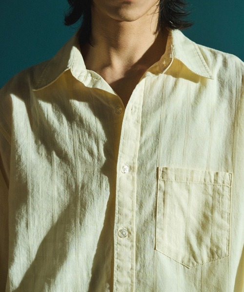 Camphor wood シャツ SHEER CHECK L/S SHIRTS / シアチェックロング