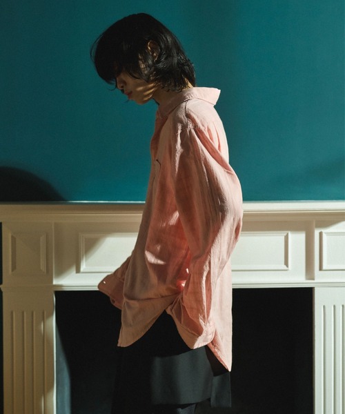 Camphor wood シャツ SHEER CHECK L/S SHIRTS / シアチェックロング