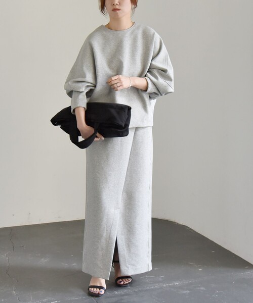 「quaranciel」 長袖カットソー ONE SIZE ネイビー レディース_画像2