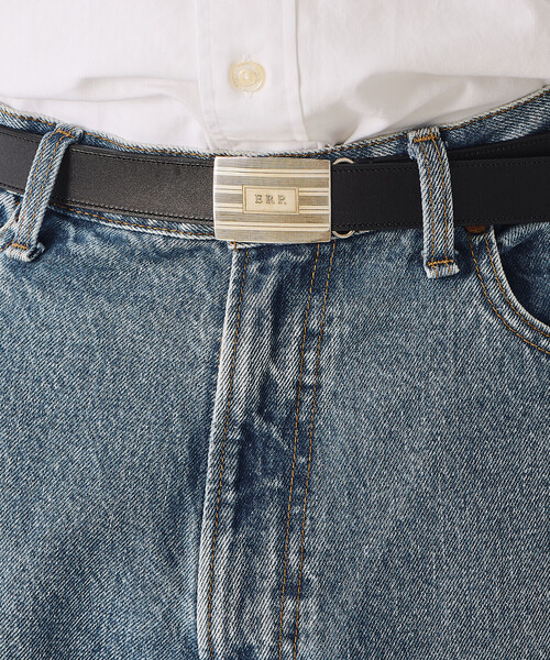 ベルト ERP.｜「別注」ART-DECO INITIAL BUCKLE BELT. UNISEX レディース メンズ