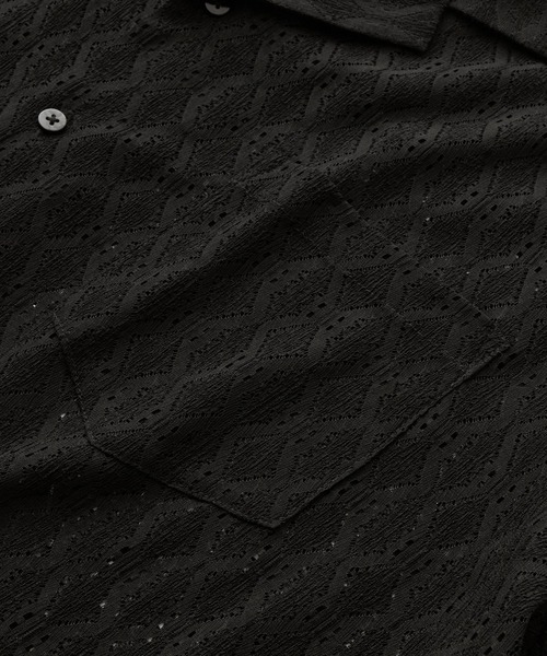 「SERACE」 半袖シャツ L ブラック メンズ_画像7