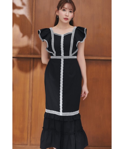 ワンピース Kiki Butterfly Sleeve Dressの画像