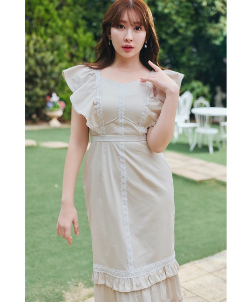 ワンピース Kiki Butterfly Sleeve Dressの画像
