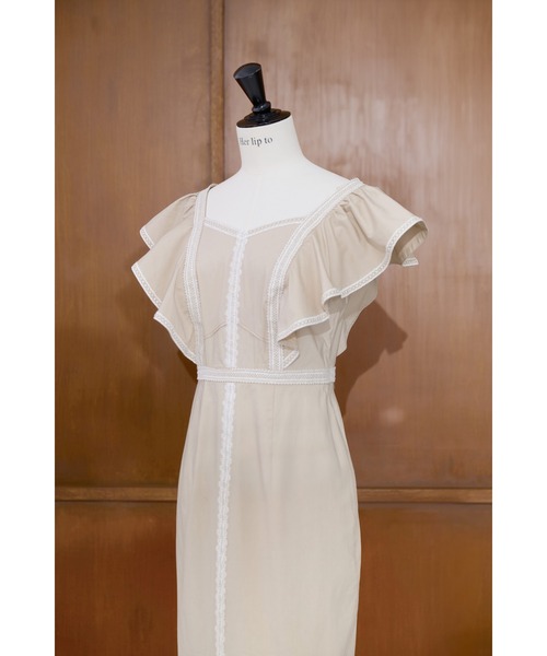 ワンピース Kiki Butterfly Sleeve Dressの画像