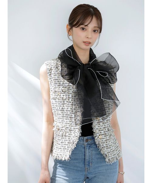 SNIDEL（スナイデル） ベスト ジレ 「HIGH QUALITY」ファンシー