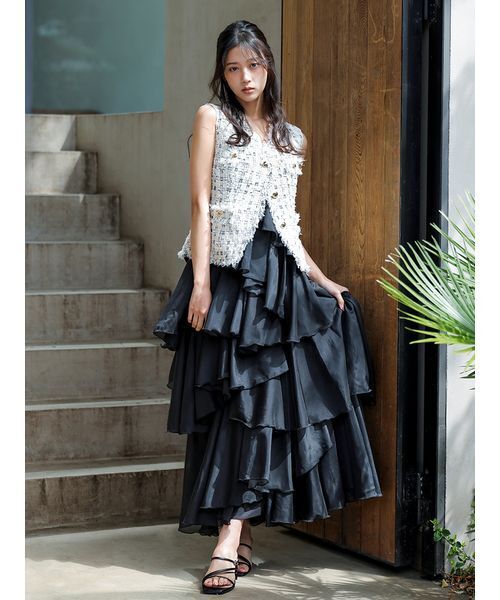 SNIDEL（スナイデル） ベスト ジレ 「HIGH QUALITY」ファンシー