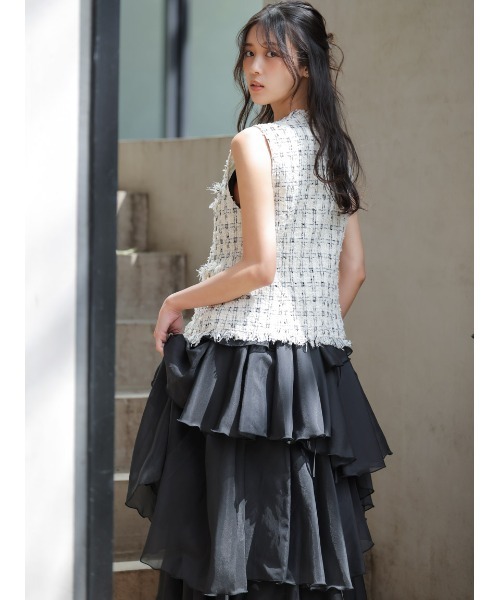 SNIDEL（スナイデル） ベスト ジレ 「HIGH QUALITY」ファンシー