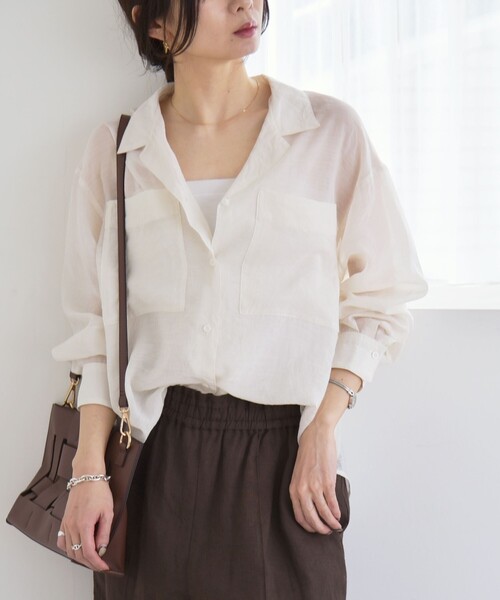 「quaranciel」 長袖シャツ ONE SIZE ブラック レディース_画像5