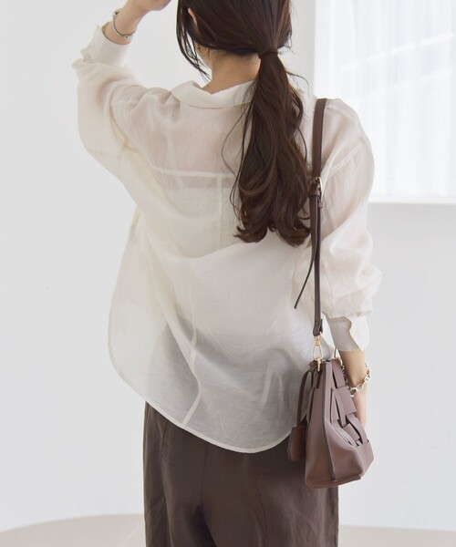 「quaranciel」 長袖シャツ ONE SIZE ブラック レディース_画像6