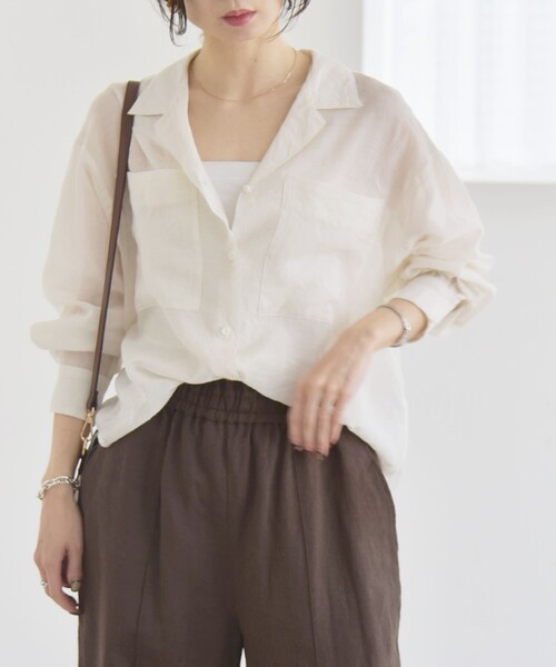 「quaranciel」 長袖シャツ ONE SIZE ブラック レディース_画像9