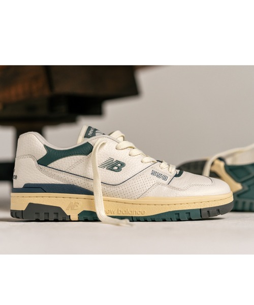 「New Balance」 ローカットスニーカー 27.5cm ホワイト×グレー レディース_画像5