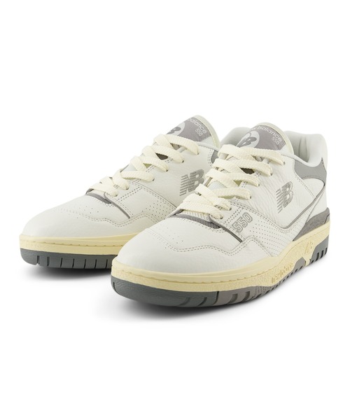 「New Balance」 ローカットスニーカー 27.5cm ホワイト×グレー レディース_画像9