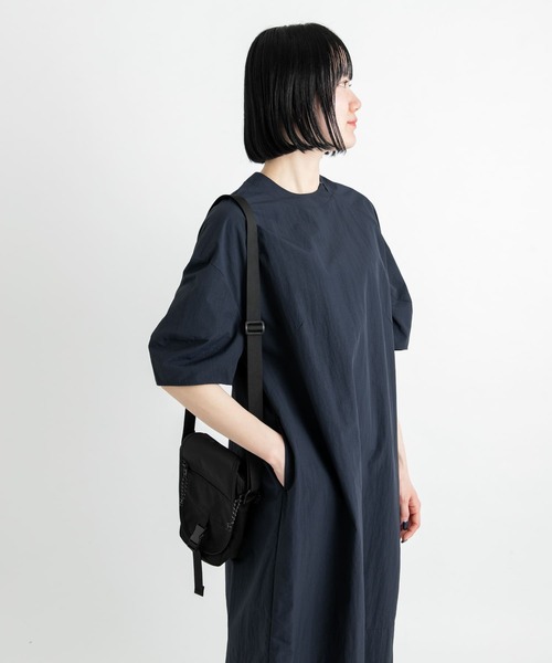 「EKAL」 7分袖ワンピース ONE グレー レディース_画像2