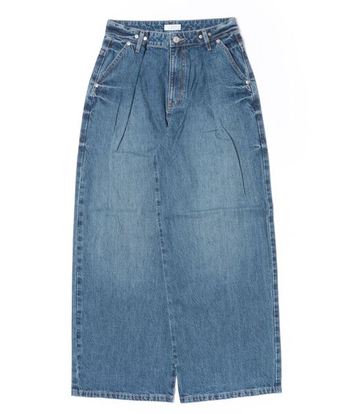 「LOWRYS FARM」 デニムパンツ LARGE ブルー レディース_画像2