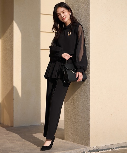 「DRESS PLUS」 セットアップ XX-LARGE ブラック レディース_画像5