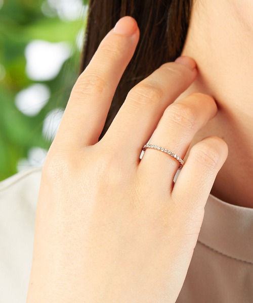 va vendome aoyama 指輪 リング シルバージルコニアハーフエタニティ