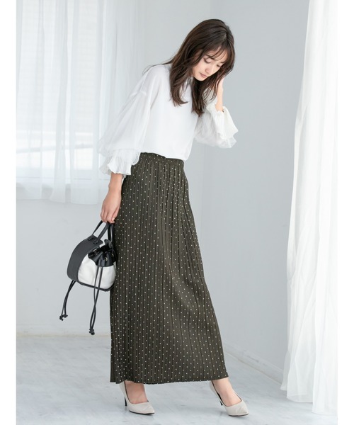 fifth ブラウス シャツ チュールスリーブラッフルカフスブラウス