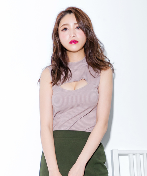 Julia Boutique ニット セーター バストオープンハイネック