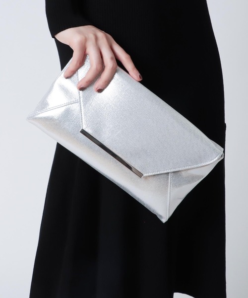 希少ꕥBVLGARI レオーニ クラッチバッグ メタリック系