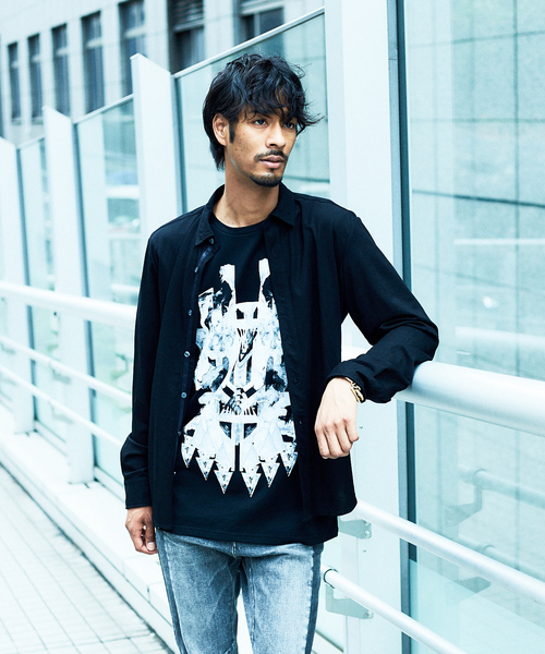 5351 POUR LES HOMMES tシャツ ブラックパンサー クルーネック半袖T
