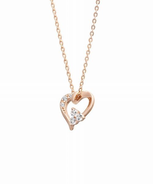 ネックレス シルバー ハート ネックレス レディースの画像
