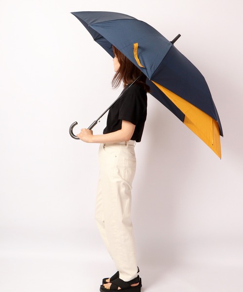 BURBERRY バーバリー 雨傘 メンズ 長傘 ネイビー ブランド