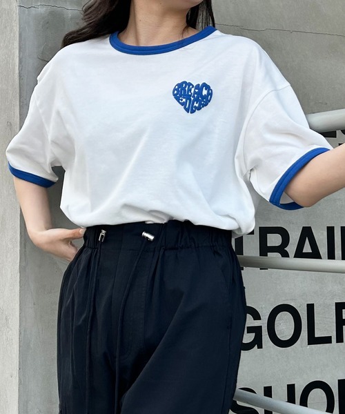 INGNI Tシャツ INGNI tシャツ ロゴプリントTシャツ レディース メンズ