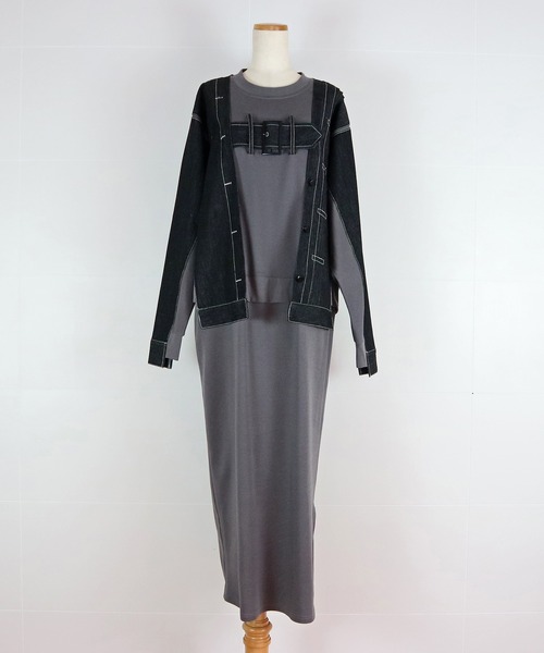 AULA AILA（アウラ アイラ） ワンピース デニムコンビネーション