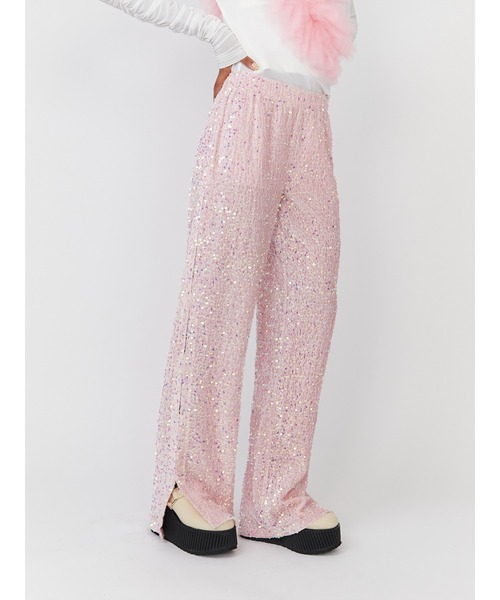 PAMEO POSE パンツ　ベロア　ピンク PAMEO POSE パンツ Diva Pants レディース : ZOZOTOWN Yahoo!店